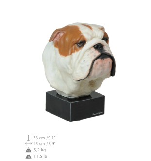 Buldog ręcznie pomalowana statuetka Art-Dog